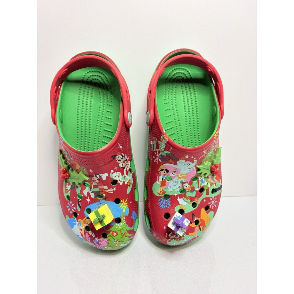 Red Crocs Christmas Disney Parks Mickey Mouse Friends Holiday Adults W 9 / M 7